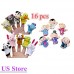 callm Hand Puppet,Finger Puppets,16PC Finger Puppets Animals People Family Members Educational Toy Multicolor B07JYWH764